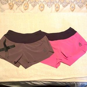 2 pair Reebok CrossFit XS SHORTS